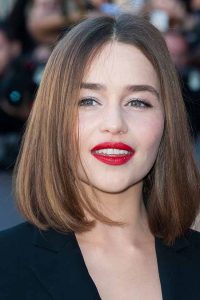Emilia Clarke bang hairstyle