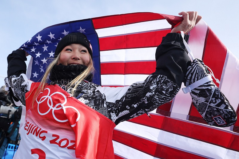Kim Holds Olympic title in Women's Halfpipe