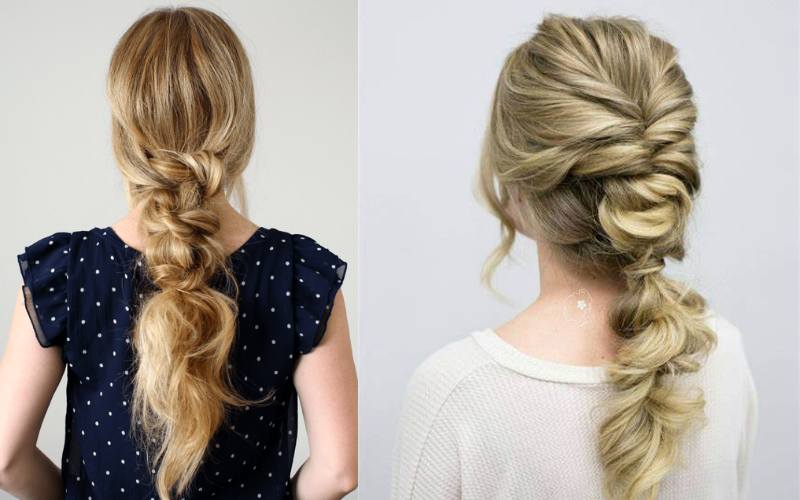 Knotted Low Ponytail Hairstyles