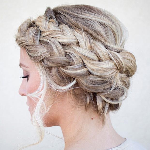 Double French Braid Crown