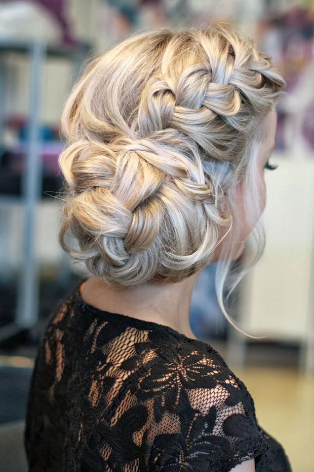 French Braided Updo