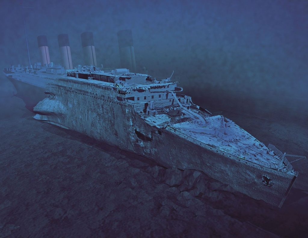 The Titanic Lies 12600 Feet Underwater