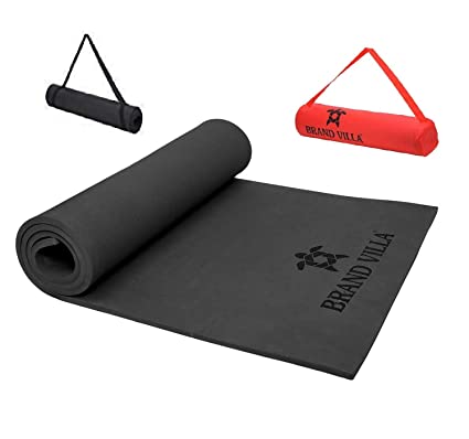 Brandvilla Non-Slip Yoga Mat with Shoulder Strap. Best Yoga Mats for Exercise
