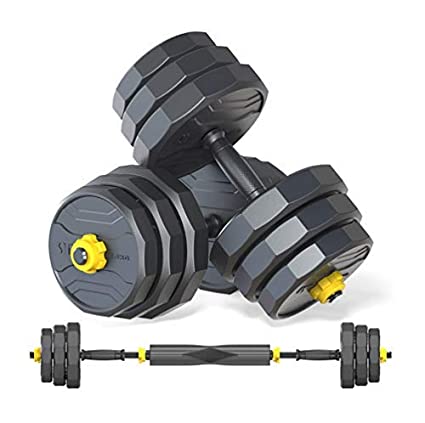 IRUI Adjustable Dumbbell Set with Barbell. Best Adjustable Dumbbell Sets for Home