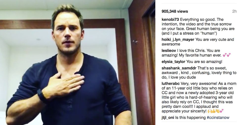 Chris Pratt Asks Followers to Ignore Subtitles Infuriating Deaf Fans
