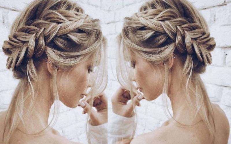 Twisted Crown Updo